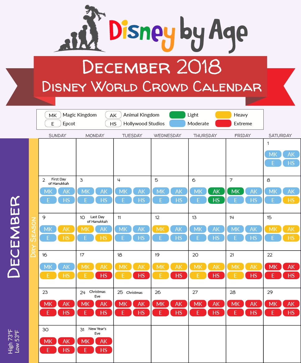 Disney World Crowd Calendar 2018 And 2019-Kenny The Pirate Crowd Calendar January 2020