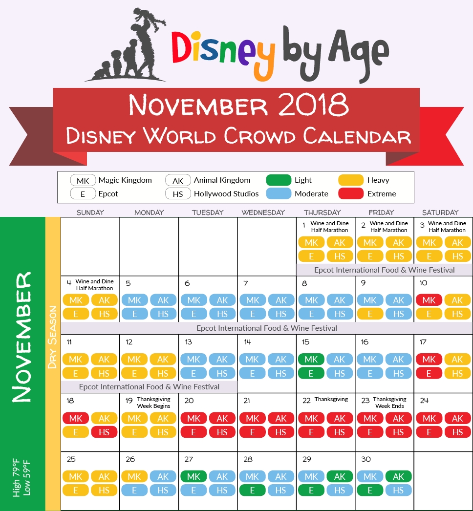 Disney World Crowd Calendar 2018 And 2019-Kenny The Pirate Crowd Calendar January 2020