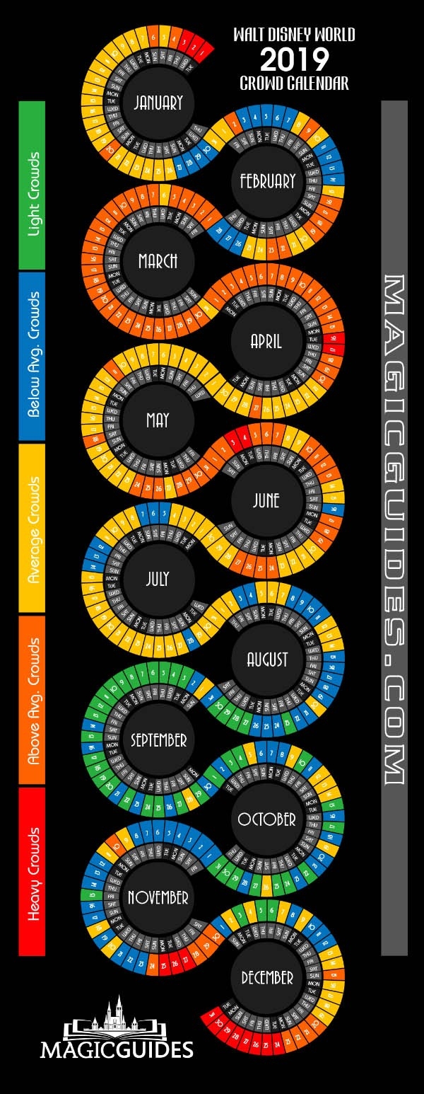 Disney World Crowd Calendar 2019 &amp; 2020 [Updated Crowd Tracker]-Disney Crowd Calendar January 2020