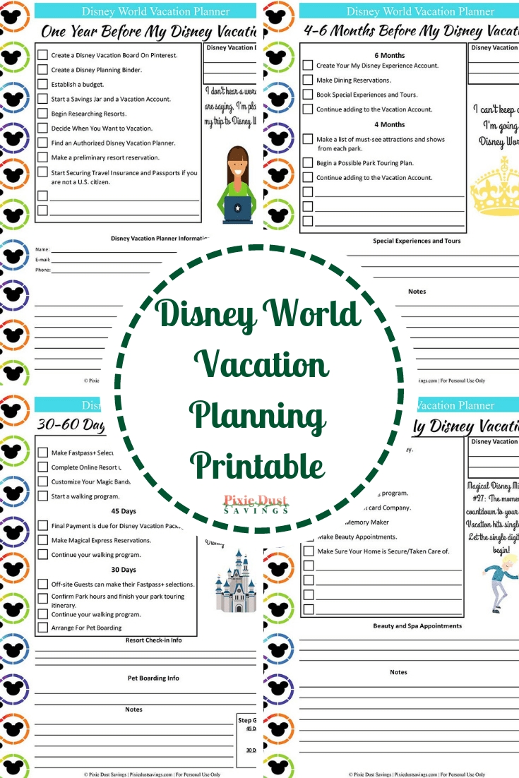 Disney World Vacation Planning Guide + Free Disney Planning-Disney World Vacation Planner Templates