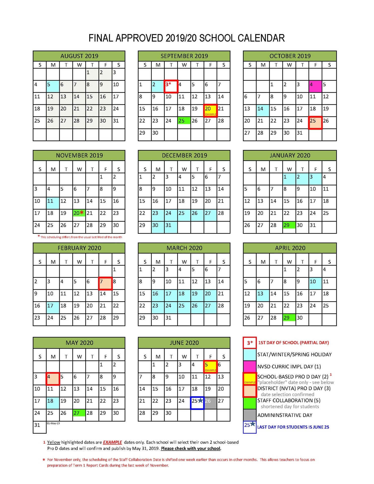 District Calendar - North Vancouver School District-Monthly Health Awareness Calendar 2020