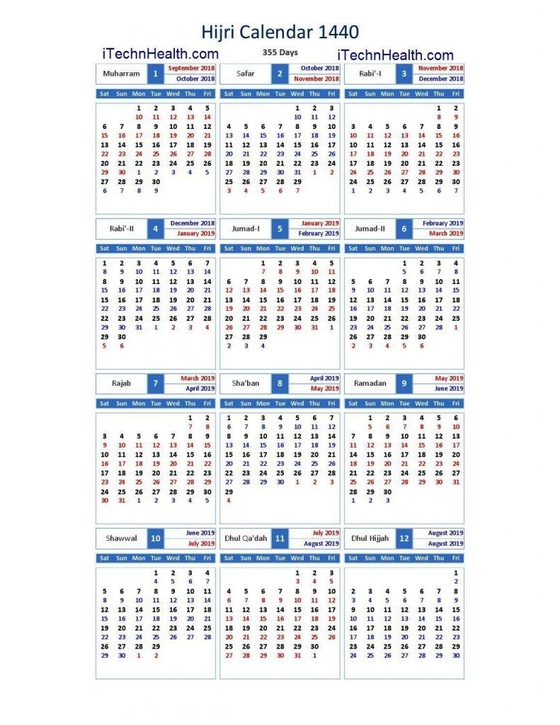 2020 Calendar Muslim Holidays | Calendar Template Printable