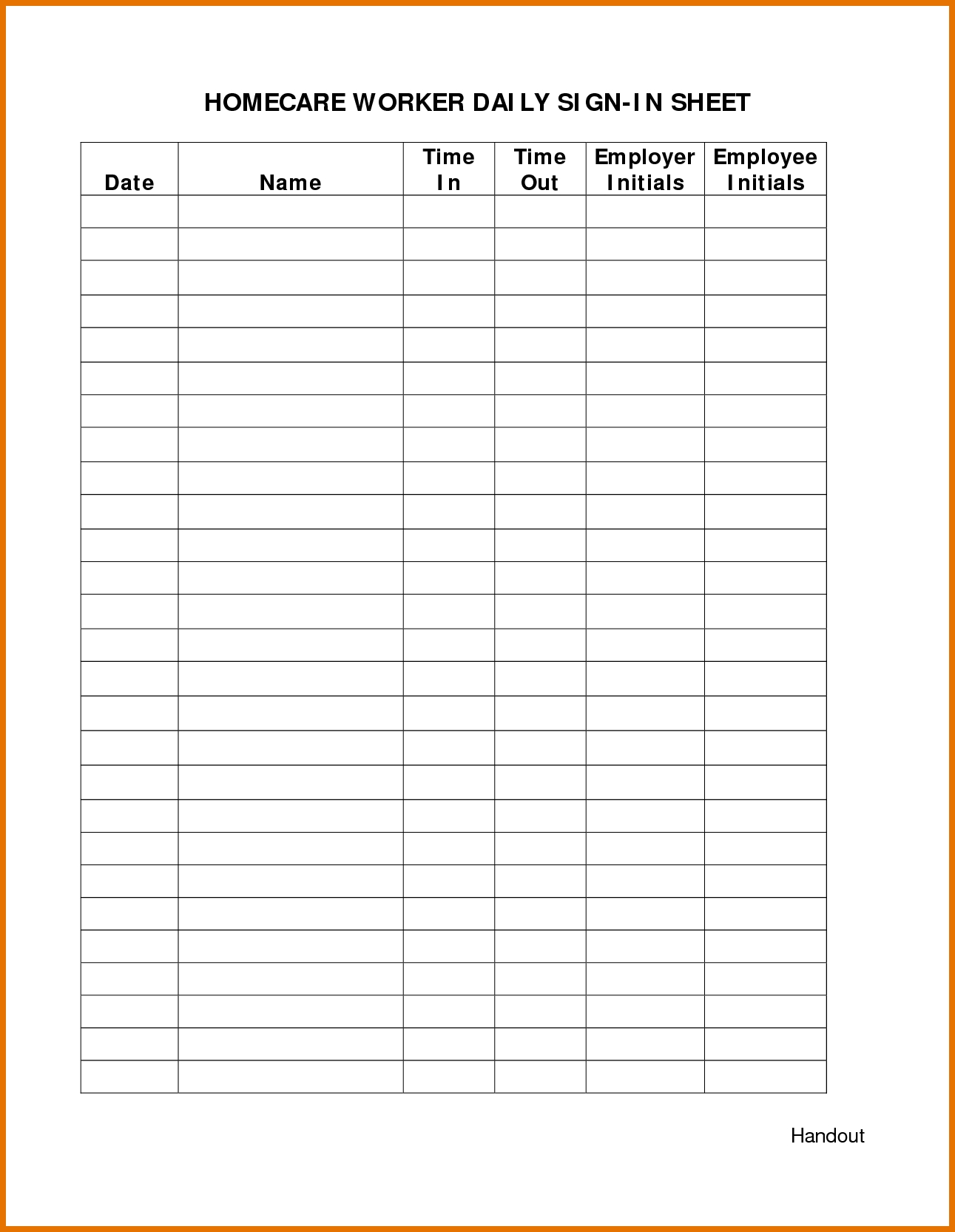 Employee Attendance Sheet Printable | Attendance Sheet-Free Employee Attendance Template