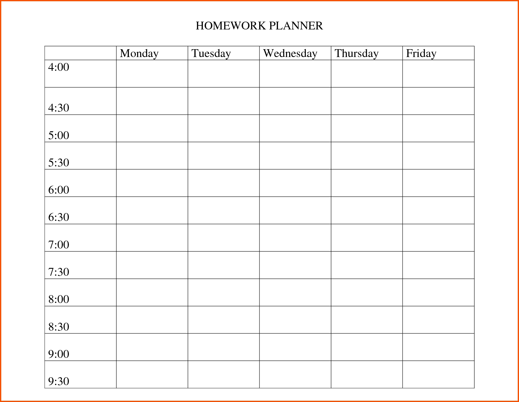 Enrollment Of Thesis/dissertation Writing - De La Salle-Preschool Homework Calendar Template