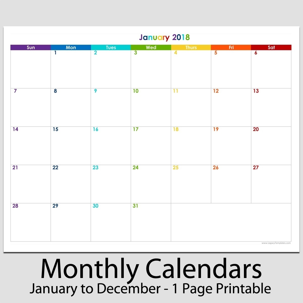 Exceptional 8.5X 11 Blank Calendar • Printable Blank-Printable 8.5 By 11 Blank Calendar