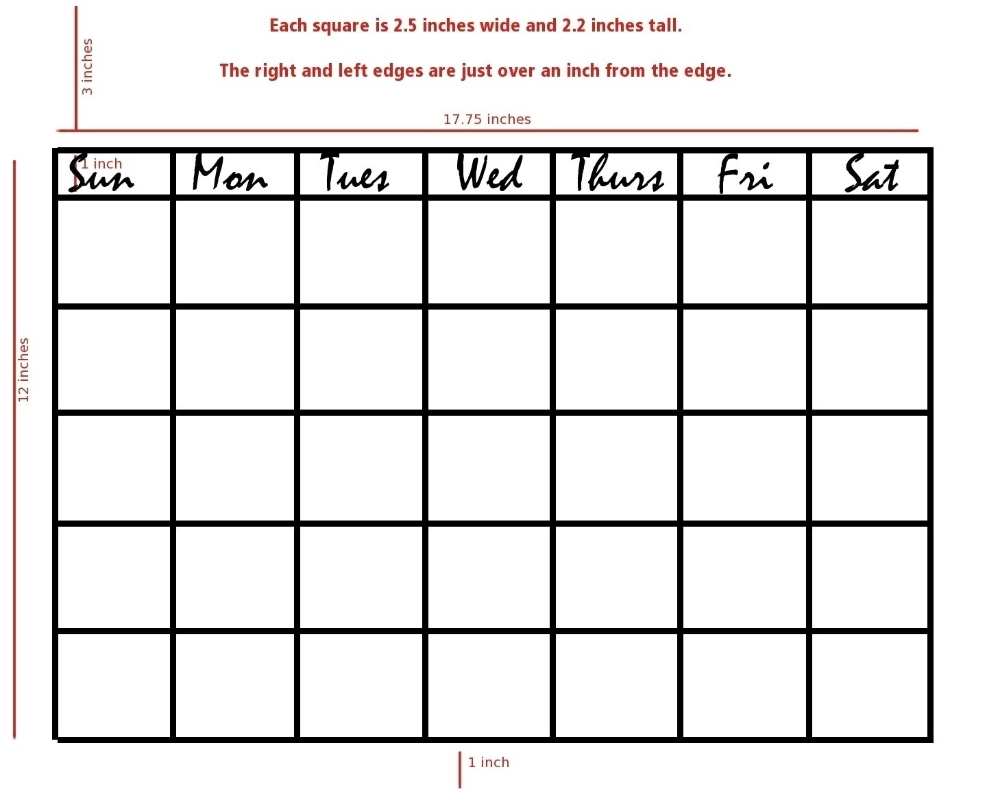 Extraordinary 4 Week Blank Calendar Printable • Printable-1 Week Blank Calendar Printable