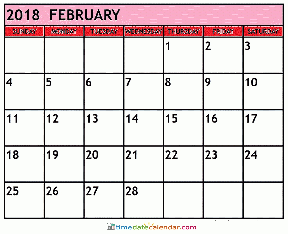 February 2018 Calendar South Africa - Printable Templates-Calendar Template South Africa