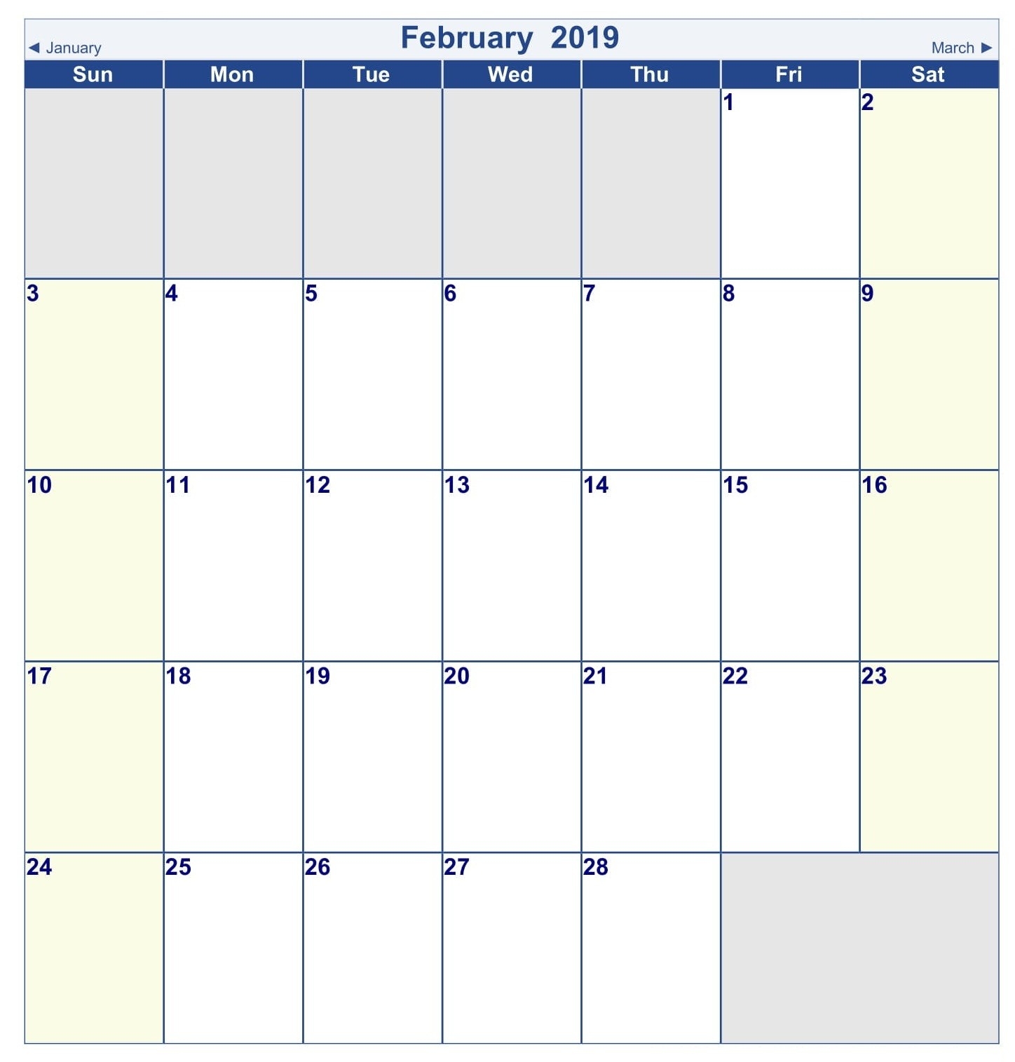 February 2019 Calendar Vertex - Printable Calendar Templates-Calender Template By Vertex