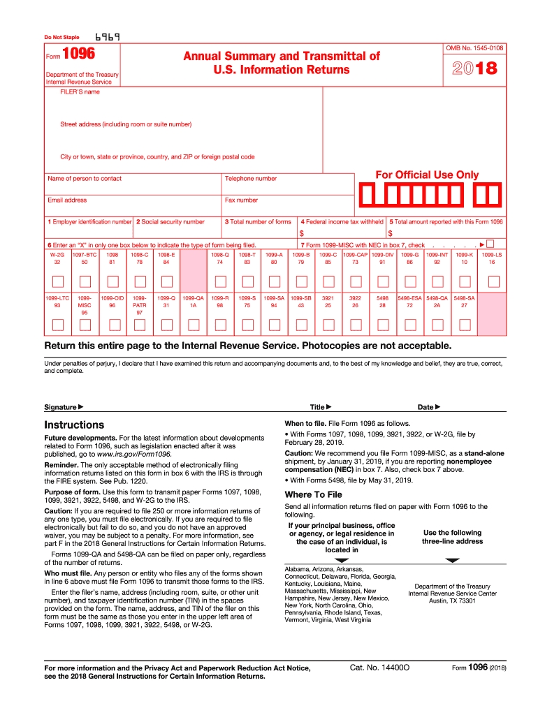 Free 1099 Tax Forms Printable Form 2017 2018 Irs 1096 Fill-Blank Tax Forms Printable