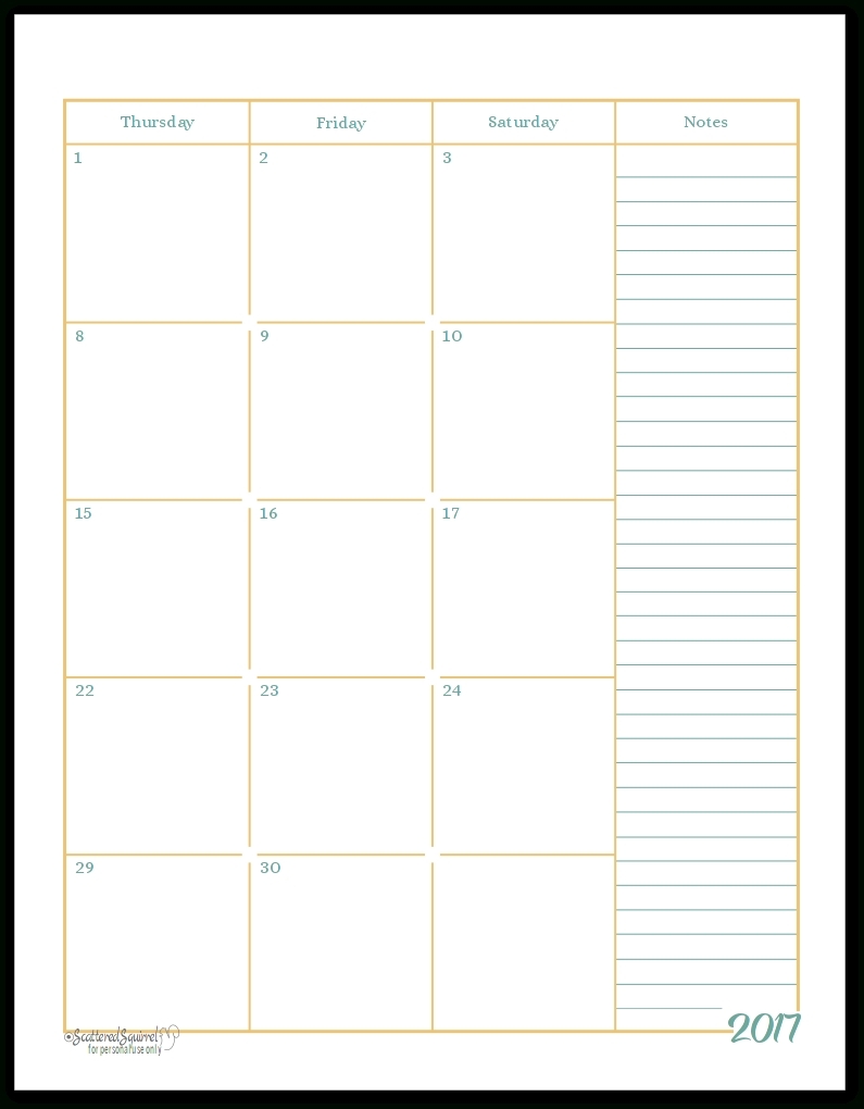 Free 2 Page Monthly Calendar Template • Printable Blank-Monthly Calendar Printable 2 Page