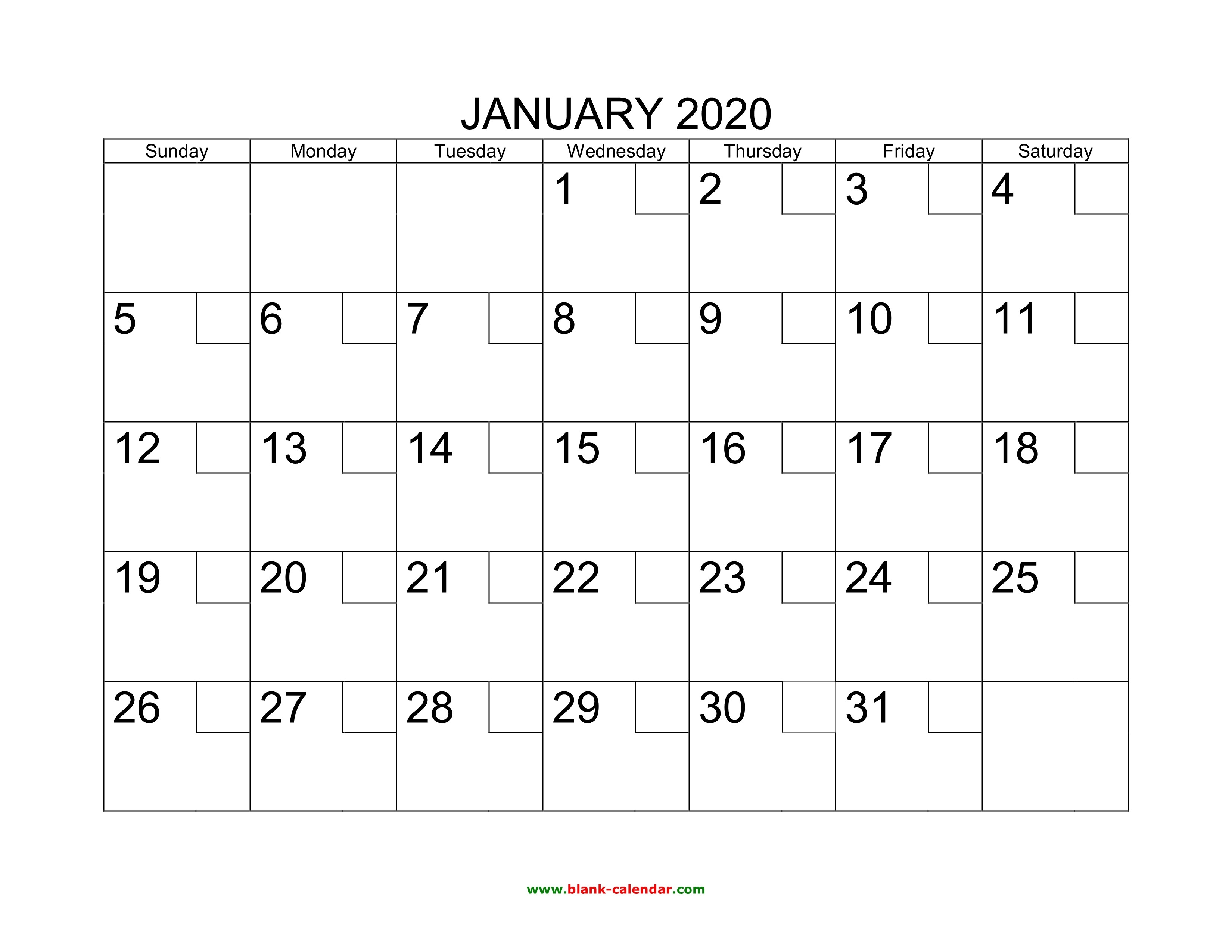Free Download Printable Calendar 2020 With Check Boxes-Two Page Monthly Calendar 2020
