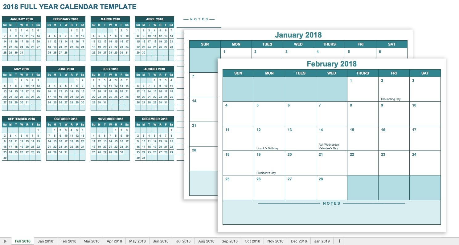 Free Excel Calendar Templates-Free Template For Calendar Month