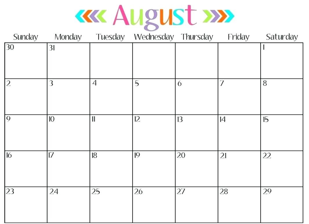 Free Monthly Calendar Template – Shakeprint.co-Free Template For Calendar Month