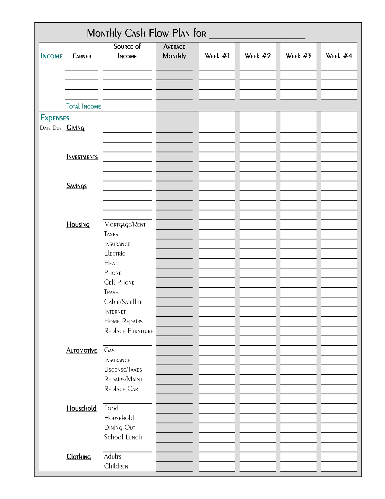 Free Printable Budget Worksheet Template | Tips &amp; Ideas-Free Printable Templates For Bills