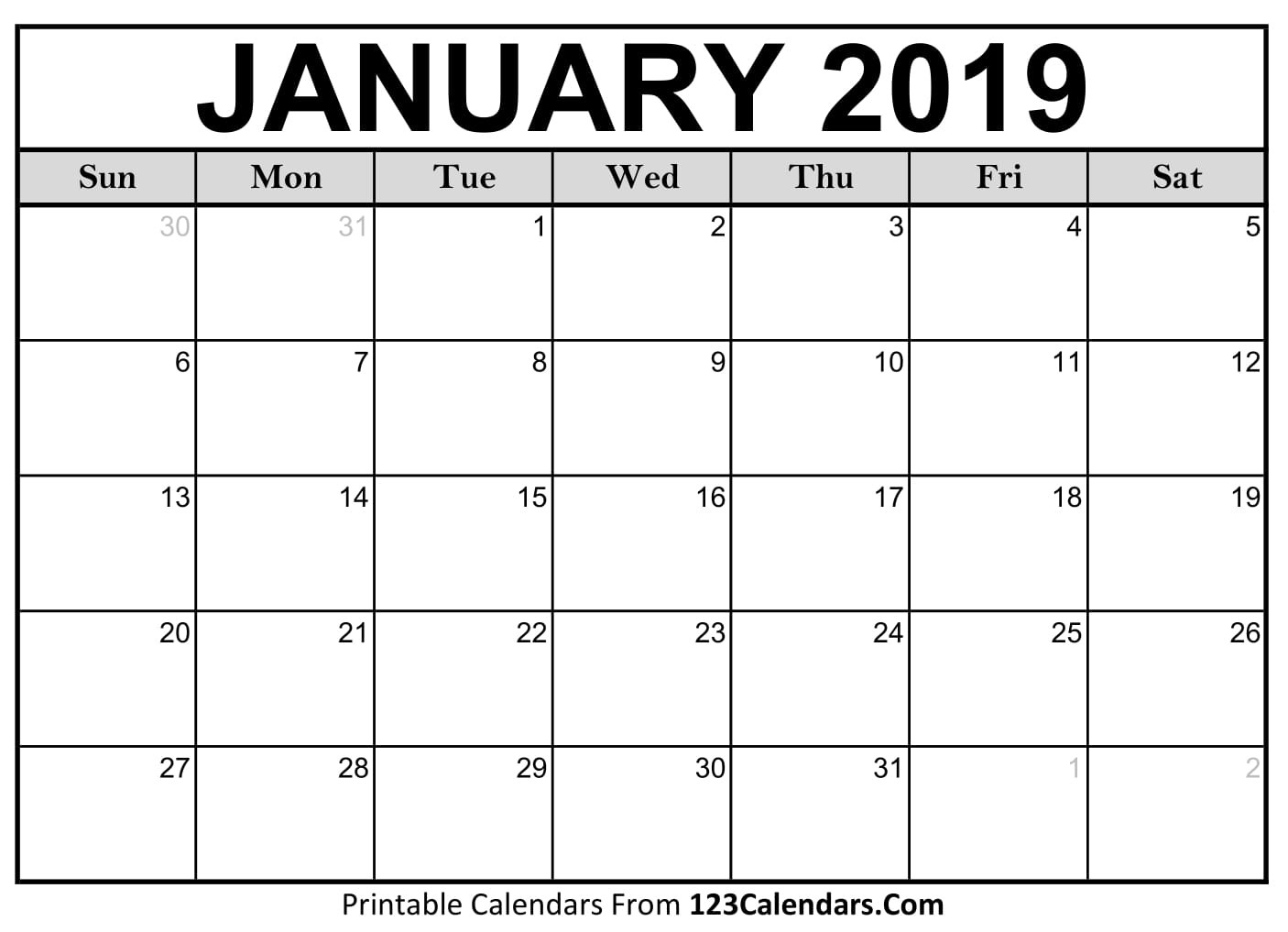 Free Printable Calendar | 123Calendars-January 2020 Calendar Nz