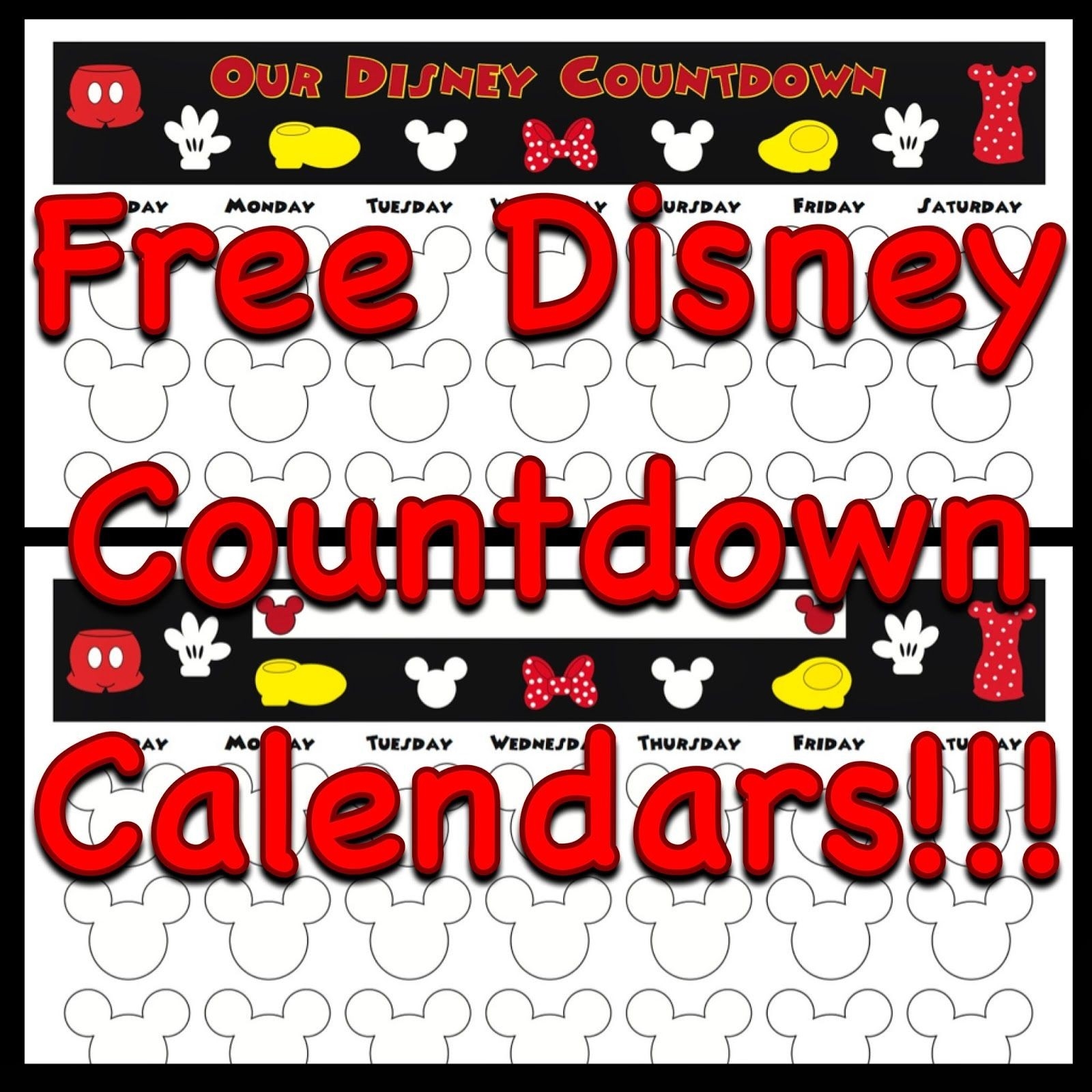 Free, Printable Countdown Calendars To Use For Your Next-Blank Countdown Calendar 50 Days