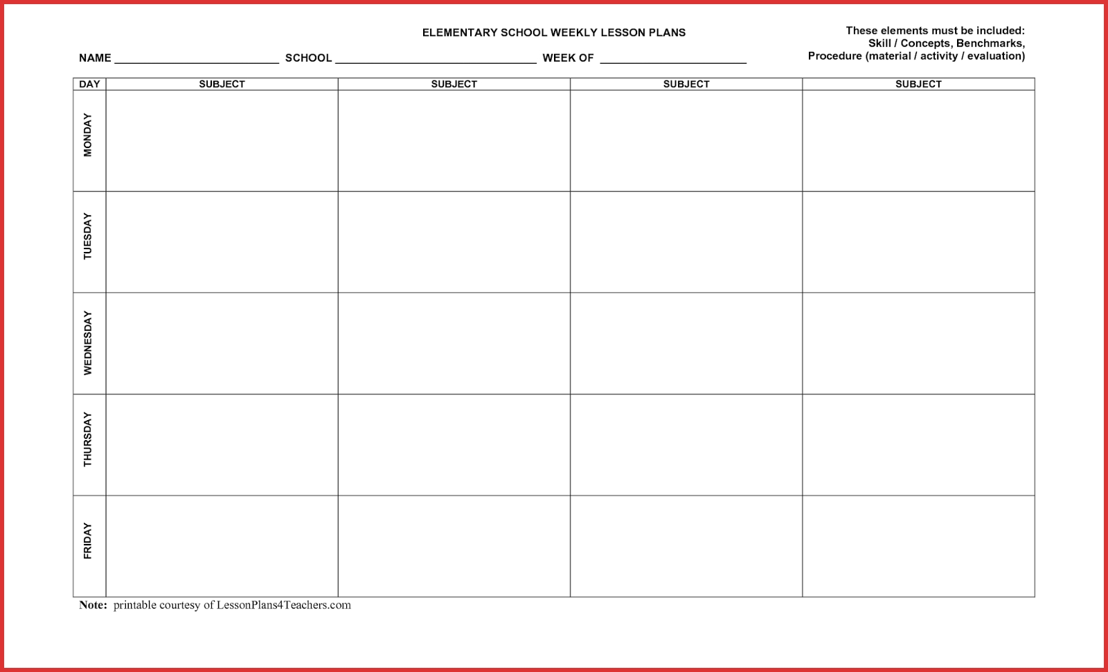 Fresh 5 Day Calendar Template | Job Latter-5 Day Template Calendar Blank