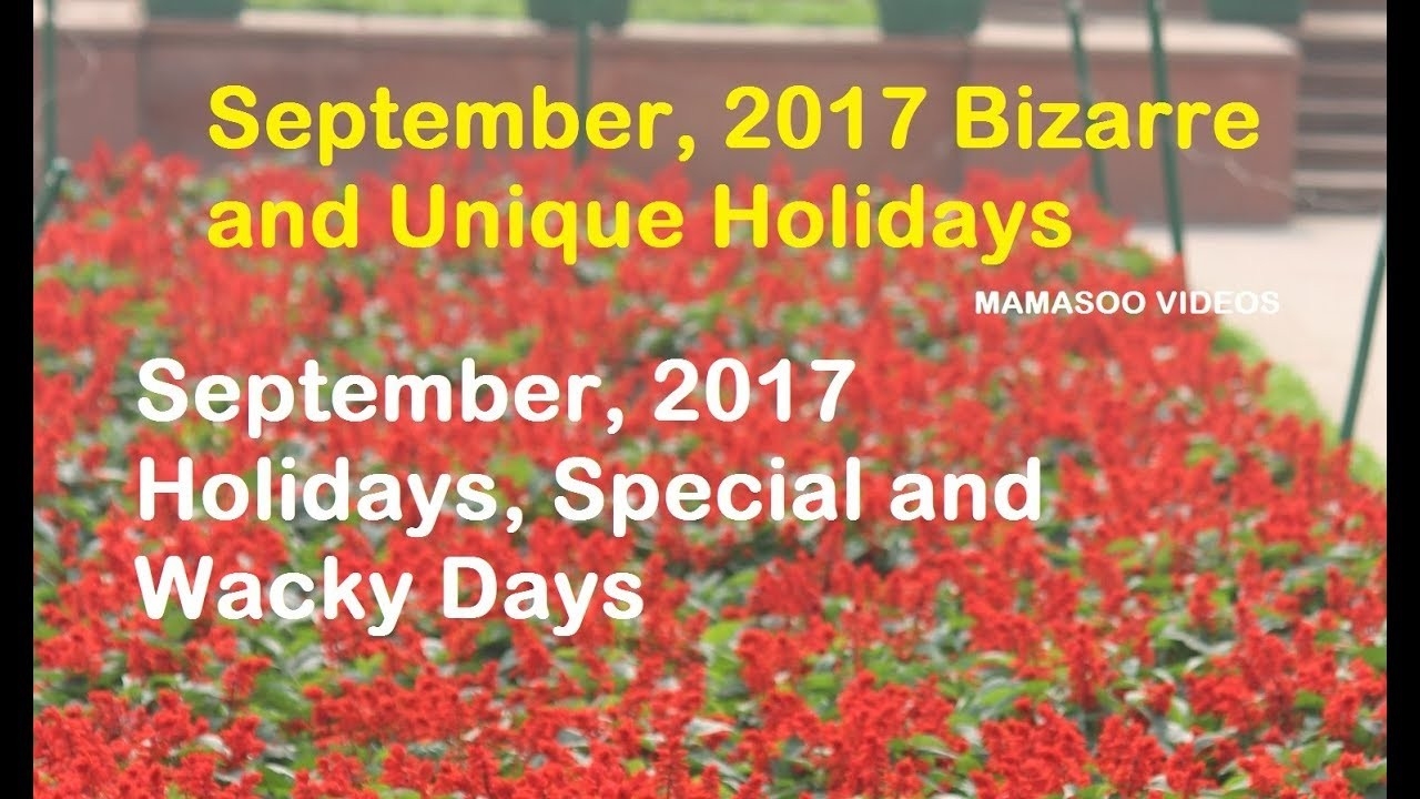 Funny National Holidays In September | Madinbelgrade-Calendar Holidays Special And Wacky Days