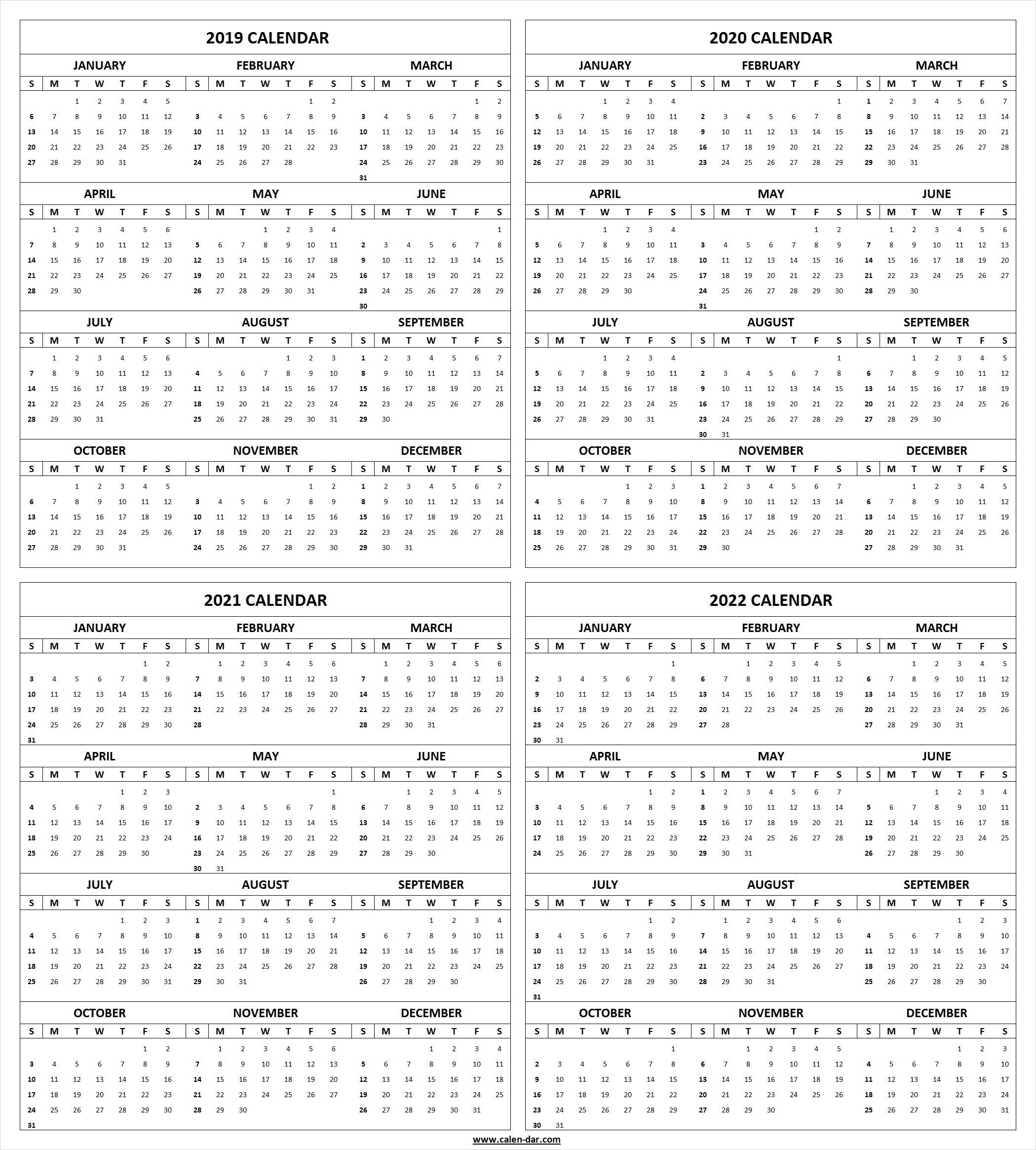 Get Free Blank Printable 2019 2020 2021 2022 Calendar-Create 2020 - 2021 Blank Monthly Calendar