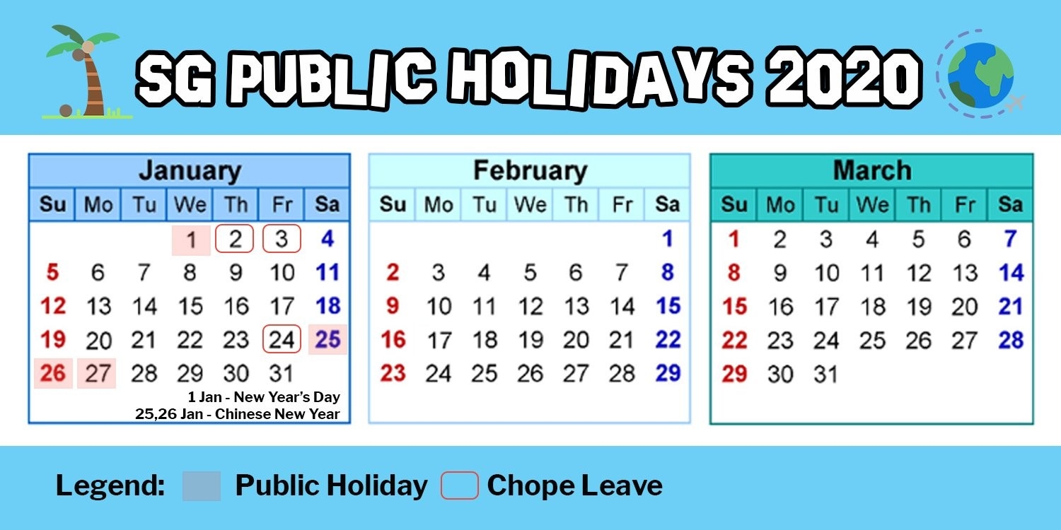 Hack Singapore Public Holidays In 2020 By Using 11 Days Of-January 2020 Chinese Calendar