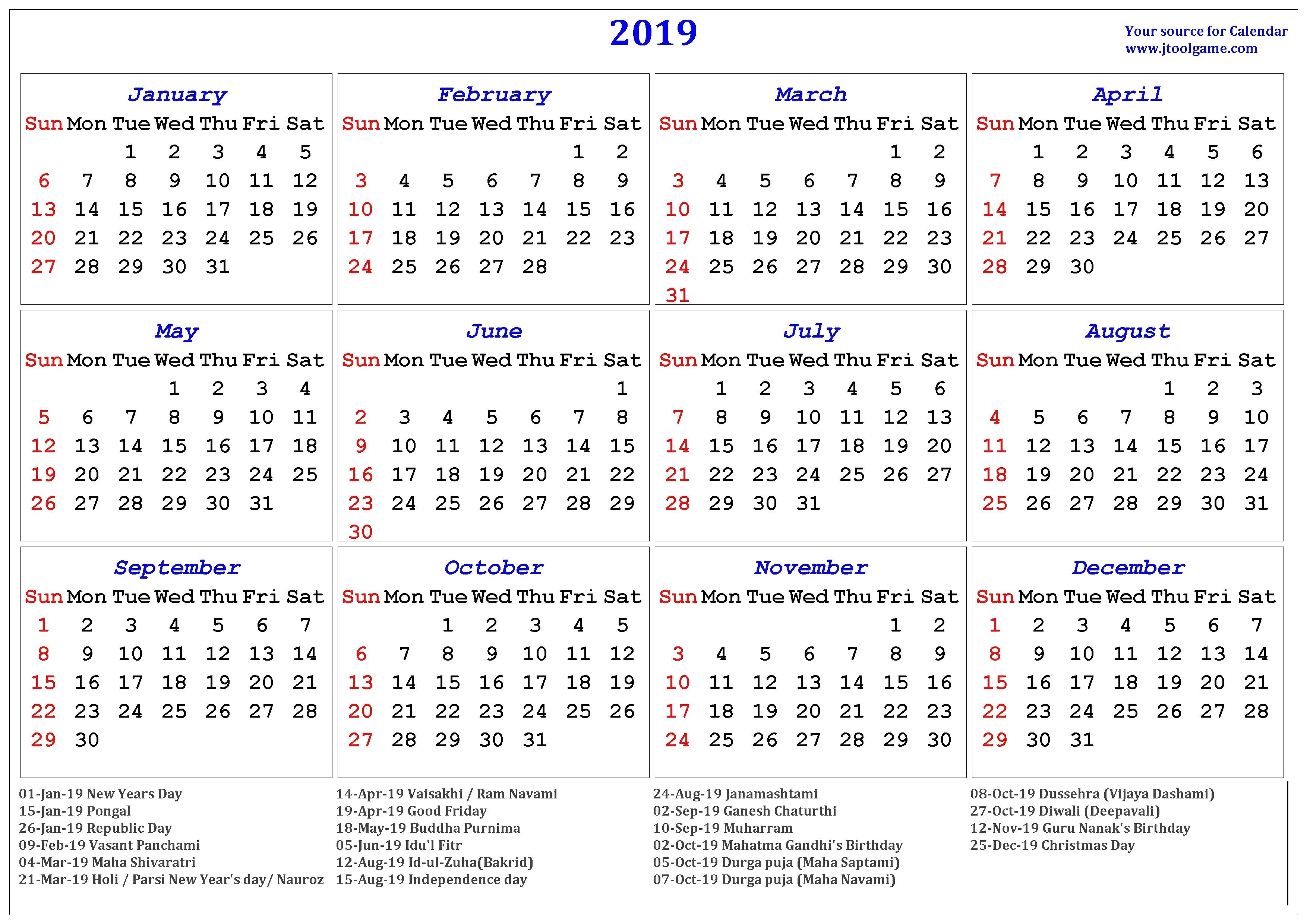 Hindu Calendar 2019 | Jcreview-January 2020 Calendar Pongal