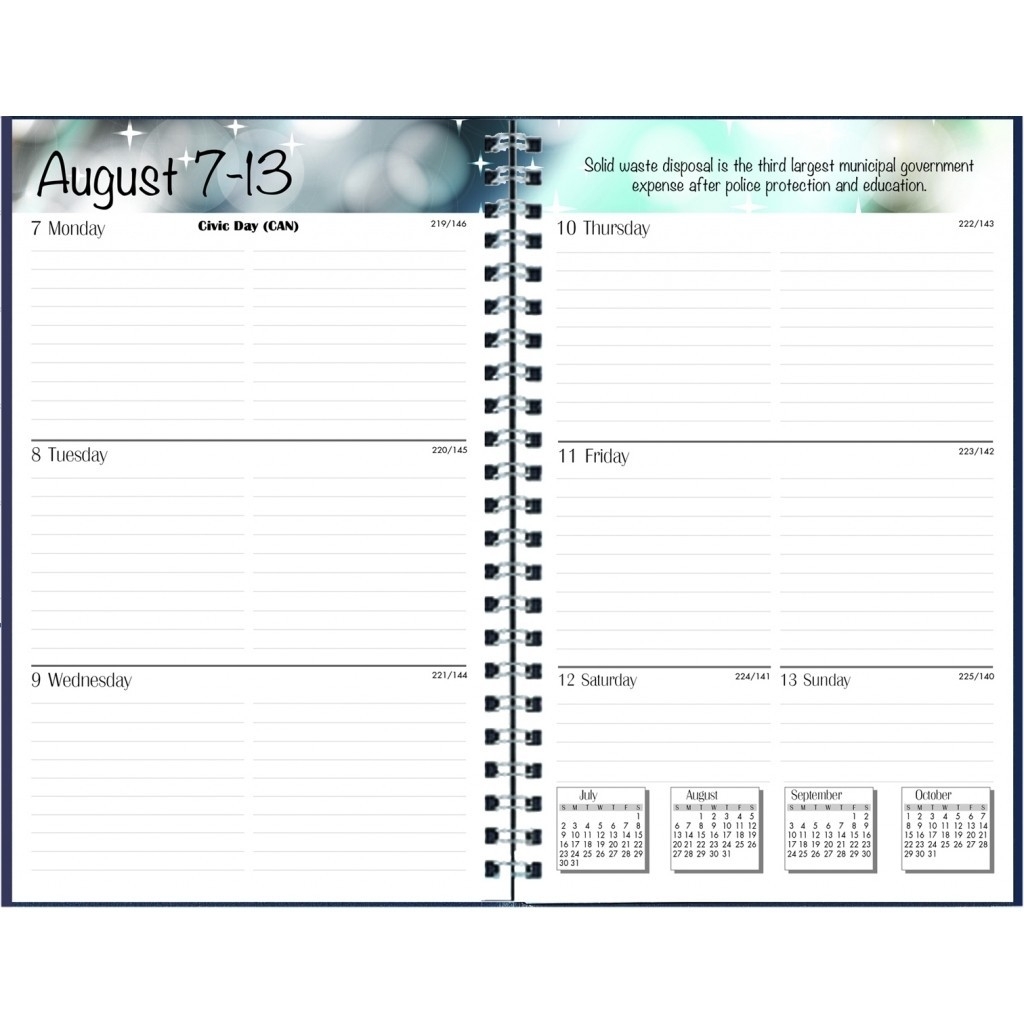 House Of Doolittle 27502 Recycled Academic Weekly/monthly Appointment  Book/planner, 5X8, Black, 2019-2020-5X8 Monthly Planner Calendar