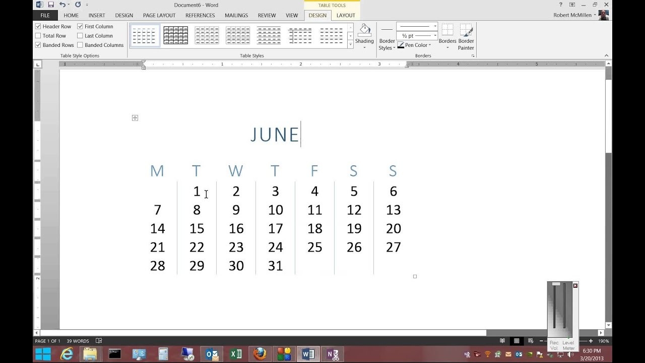 How To Insert A Calendar In Microsoft Word 2013-Microsoft Word Can You Insert Calendar Template