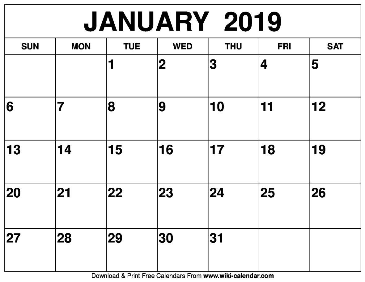 January 2019 Calendar #january2019Calendar #januarycalendar-Wiki Calendar January 2020