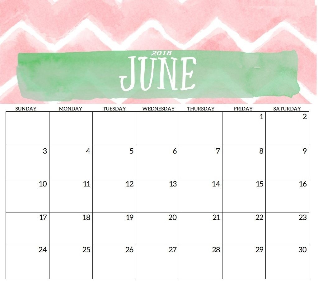 June 2018 Hd Monthly Calendar | Calendar 2018 In 2019 | 2018-Monthly Schdule For June