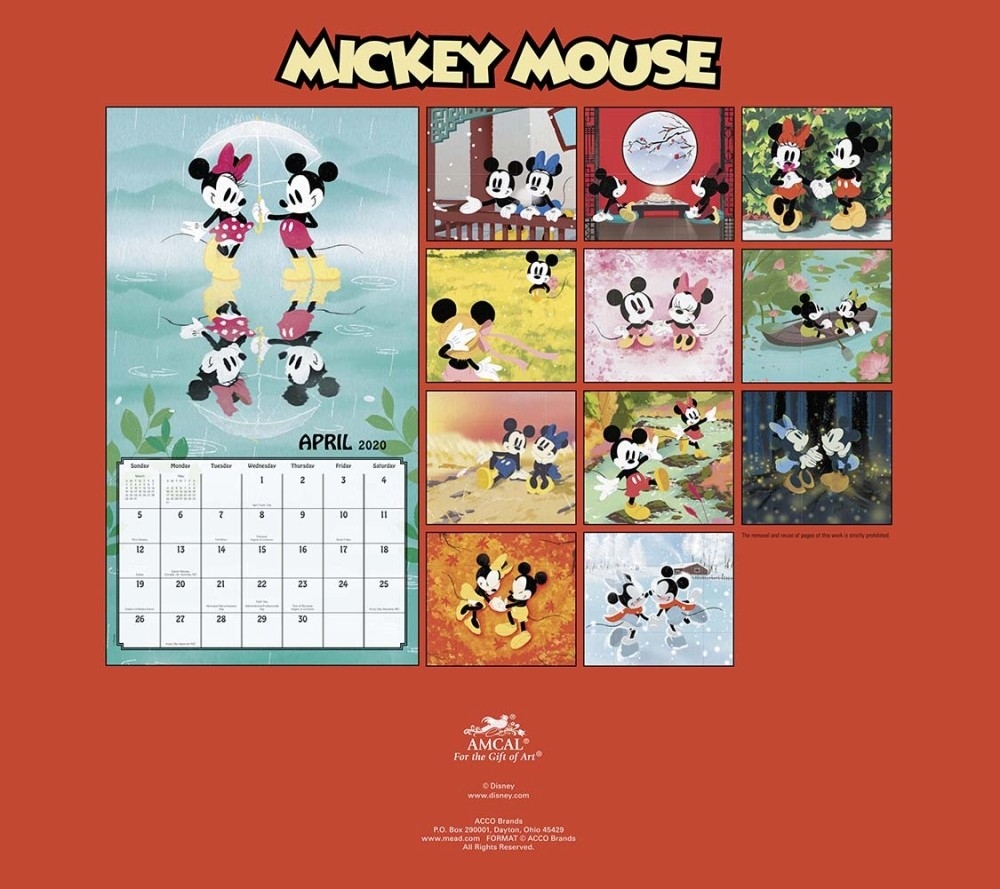 Mickey Mouse Classic 2020 Wall Calendar-Free Mickey Mouse Printable Monthly Calendar 2020