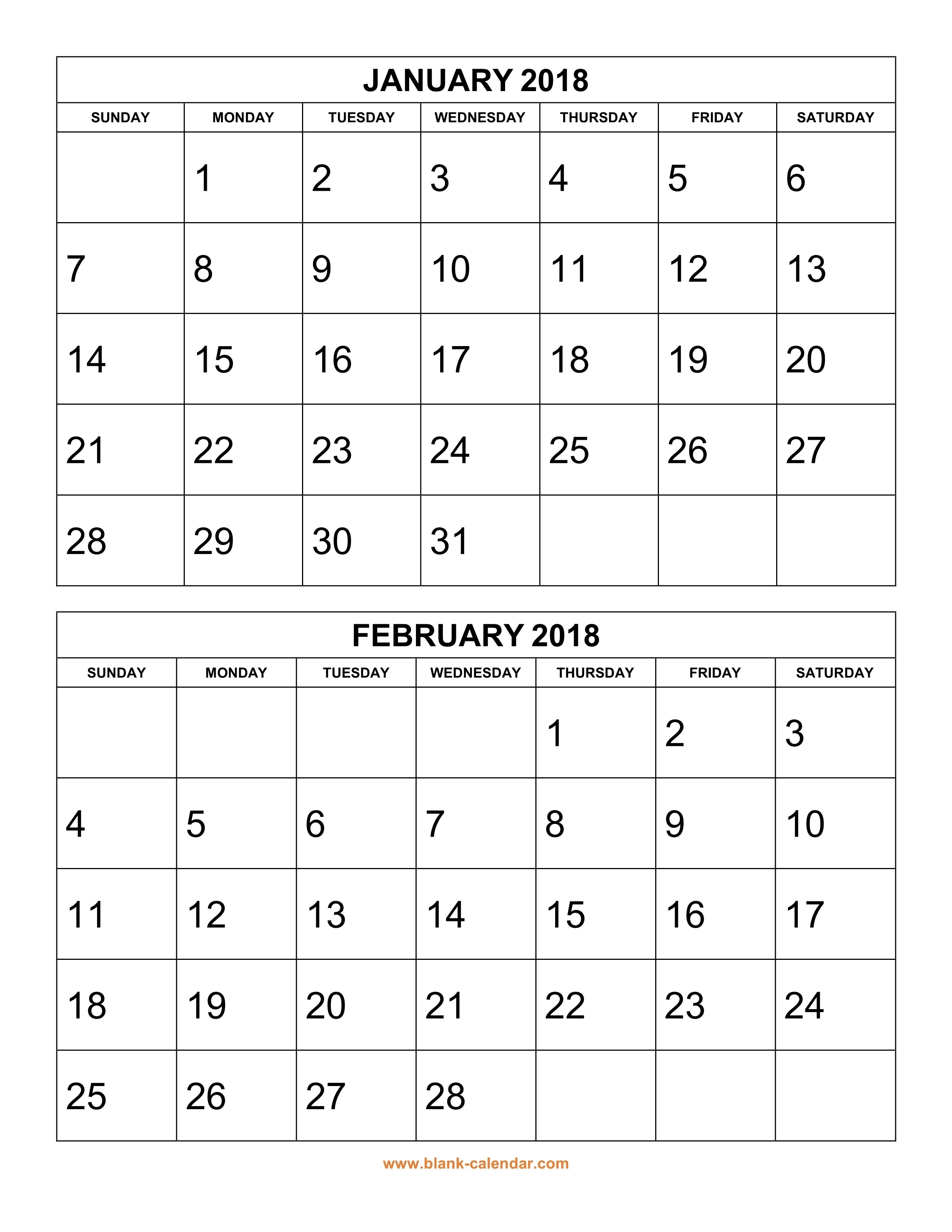 Monthly Calendar 2 Page To Print | Calendar Printing Example-Free Printable 2 Page Monthly Calendar