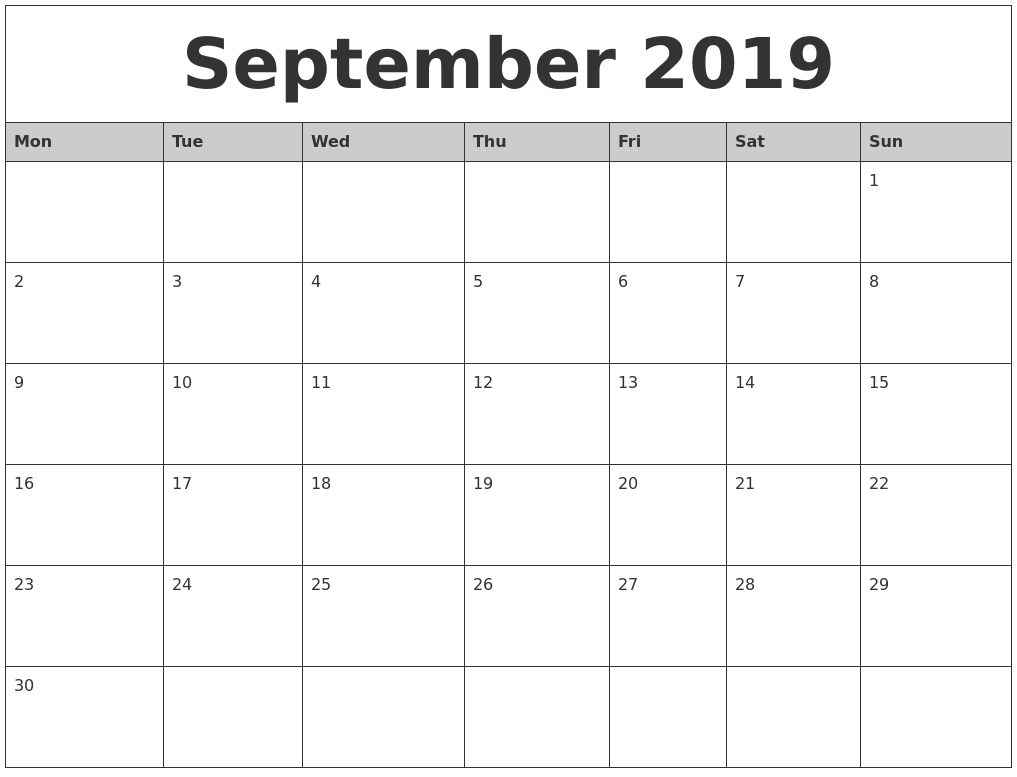 Monthly Calendar Uk 2019 • Printable Blank Calendar Template-Monthly Calendar Uk Printable