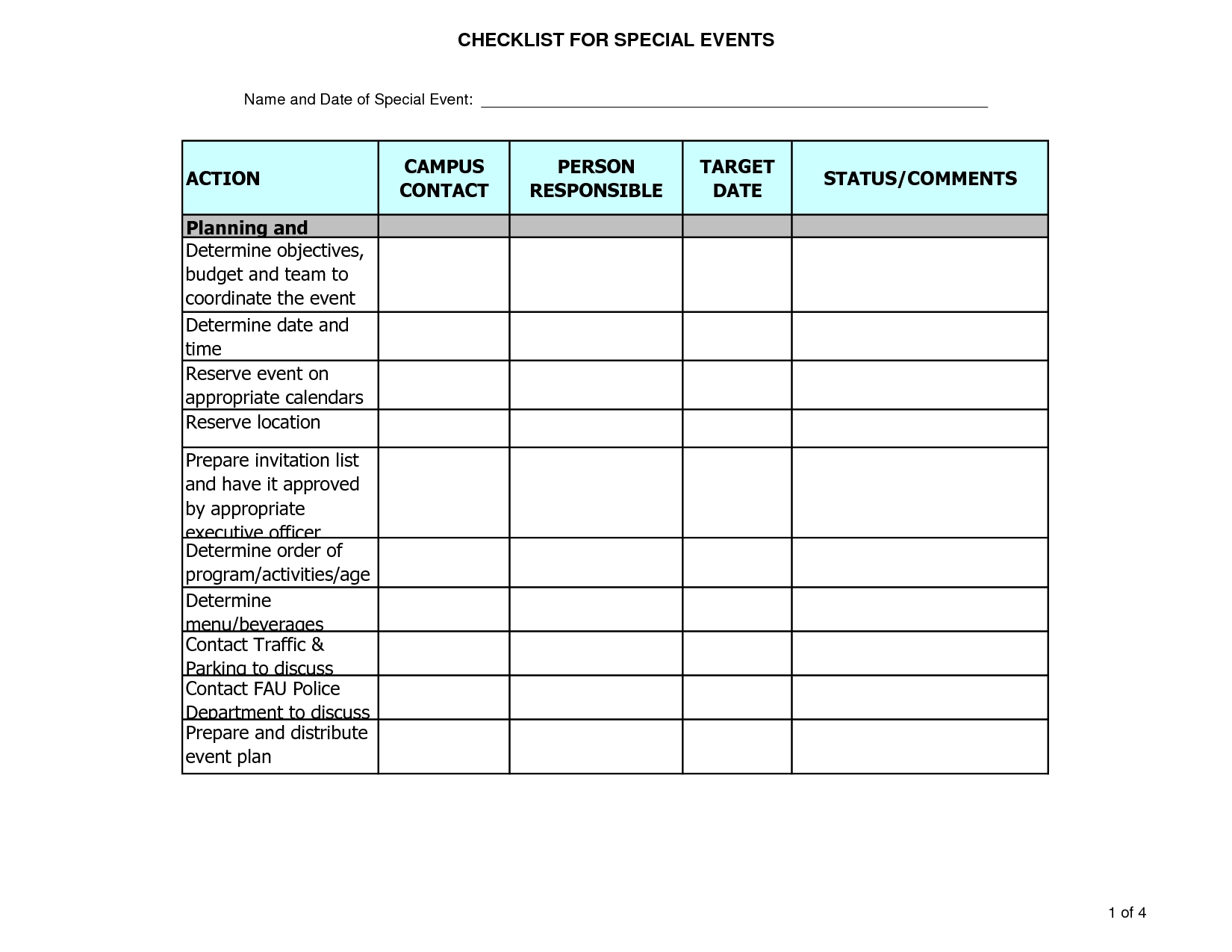 Party Planner Template | Event Planning Budget, Excel-Event Guest List Template Excel