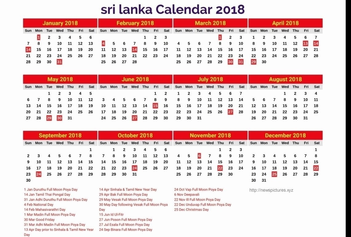 Perky 2020 Calendar Sri Lanka With Holidays • Printable-January 2020 Calendar Sri Lanka