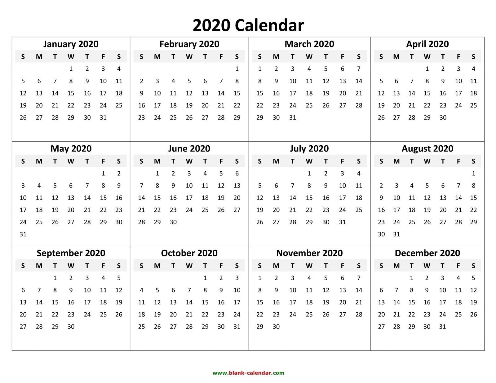 Perky 2020 Calendar With Holidays By Vertex42-2020 Calendare With Holidays By Vertex42.com