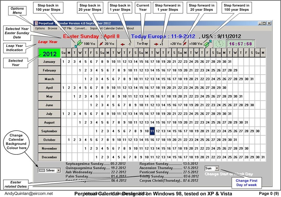Perpetual Calendar - Gui2 Program 7.6 For Exiftool Version-Perpetual Calendar Template Pdf