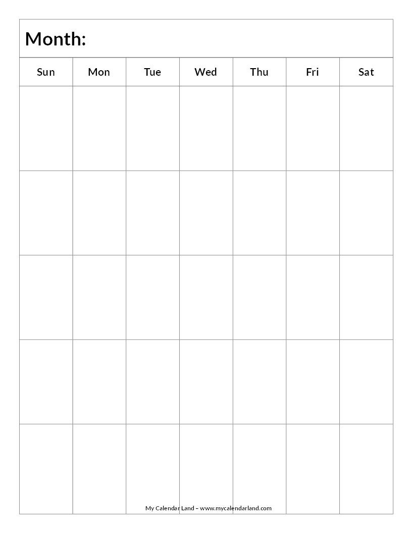 Pin By Lisa Trager On Kiddo | Blank Calendar, Printable-Template Printable Calendar 5 Weeks