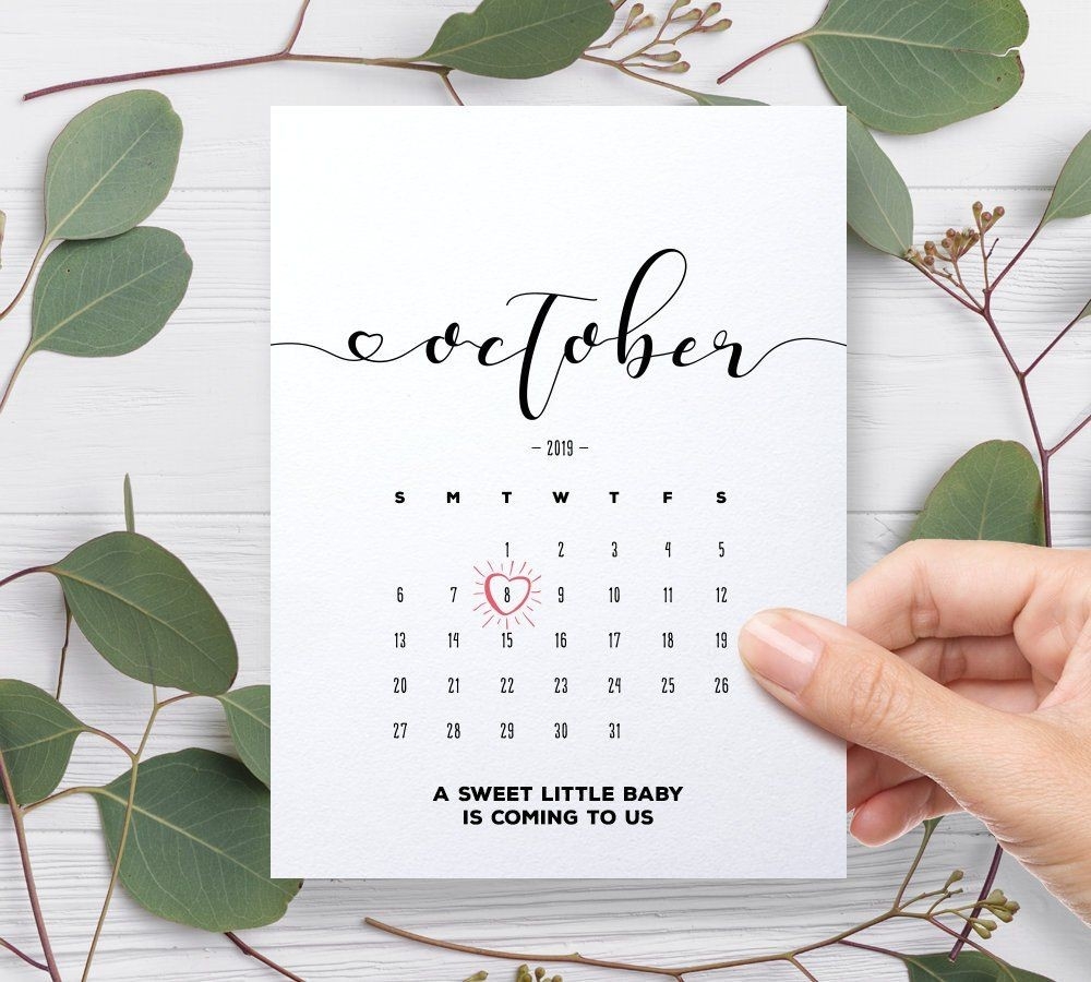 Pin On Pregnancy Announcement Calendar-Bady Due Date Calendar August 2020 Template
