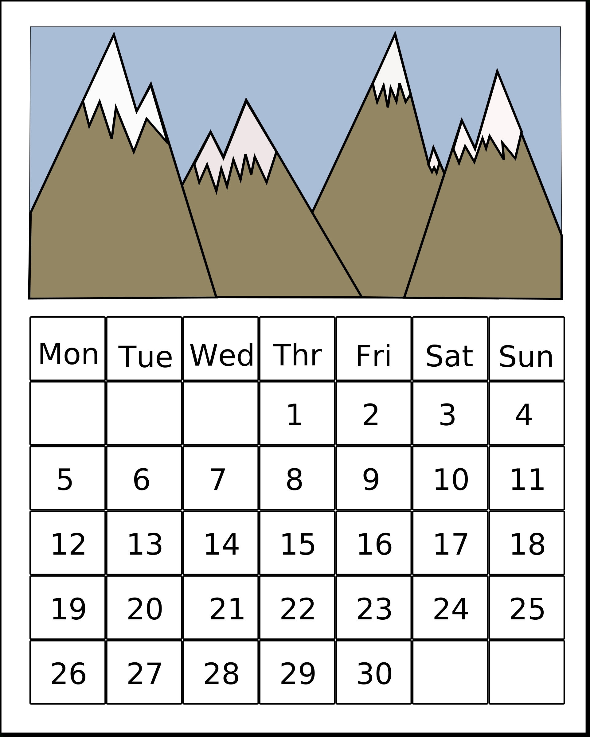 2020 National Food Holidays Calendar Template Printable