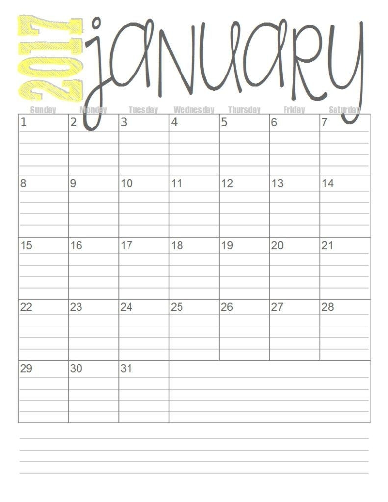 Print These Simple Lined Monthly Calendars For Free-Monthly Calender 2020 Organizer For Bills