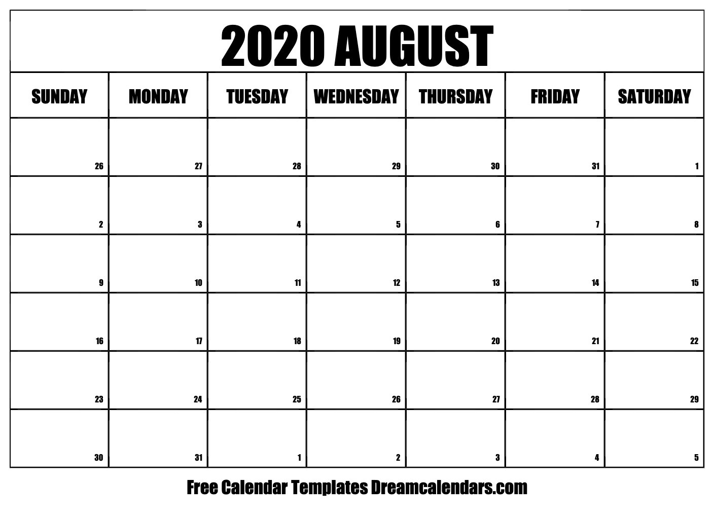 Printable August 2020 Calendar-January 2020 Calendar Kalnirnay