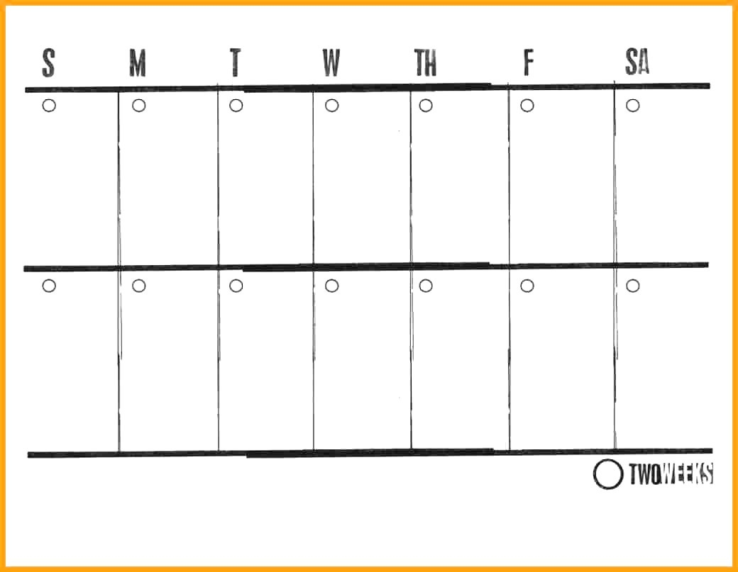 Printable Calendar Two Weeks | Printable Calendar 2019-Blank Calender Two Weeks