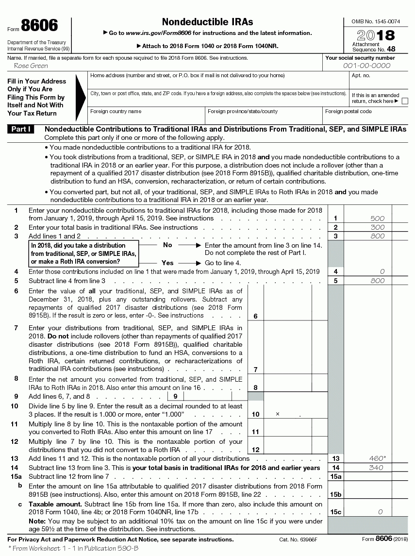 Publication 590-B (2018), Distributions From Individual-2020 Blank W 9 Form