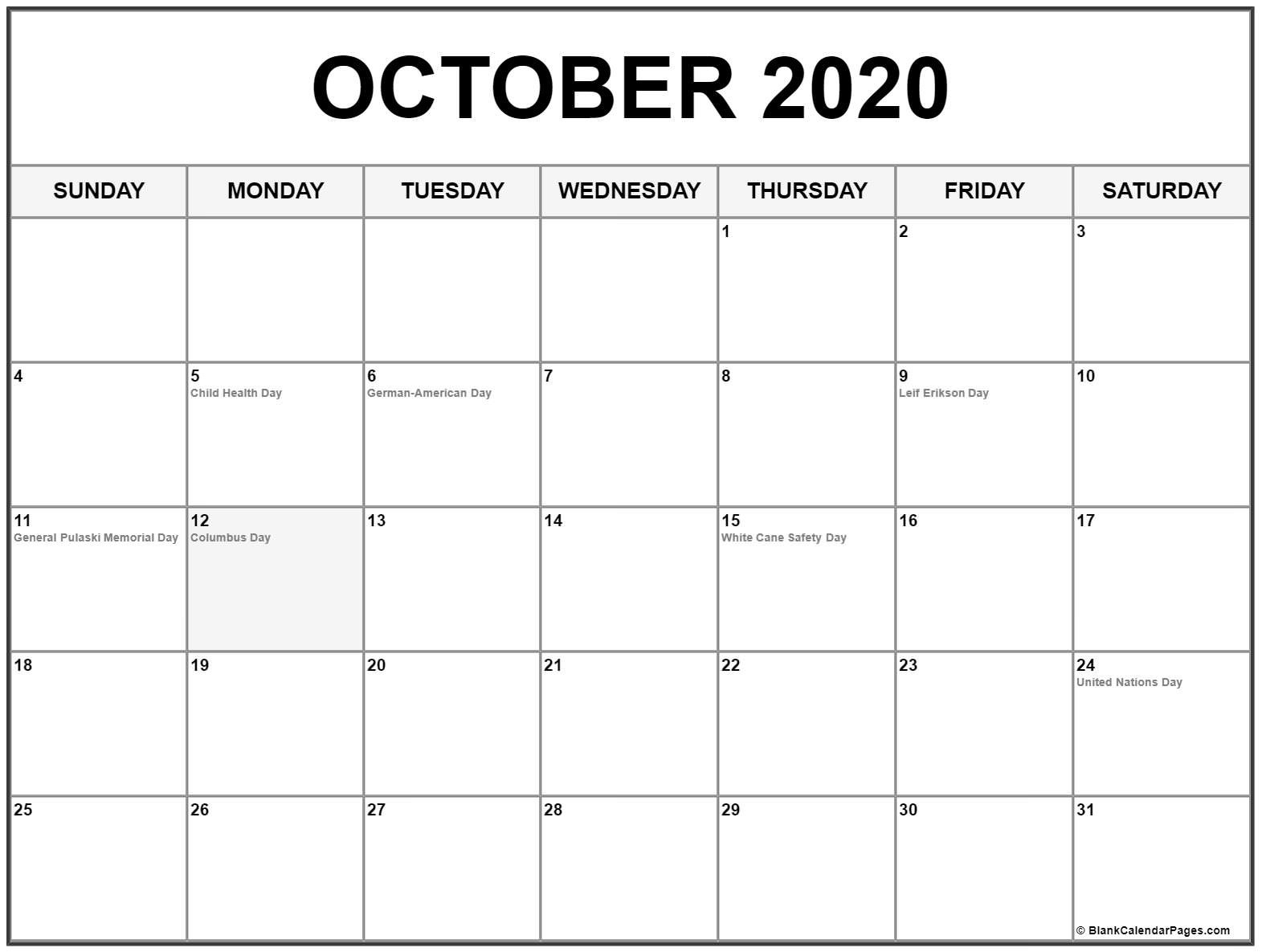 Remarkable 2020 Calendar List Of Holidays • Printable Blank-Printable Jewish Calendar For October 2020 With Holidays