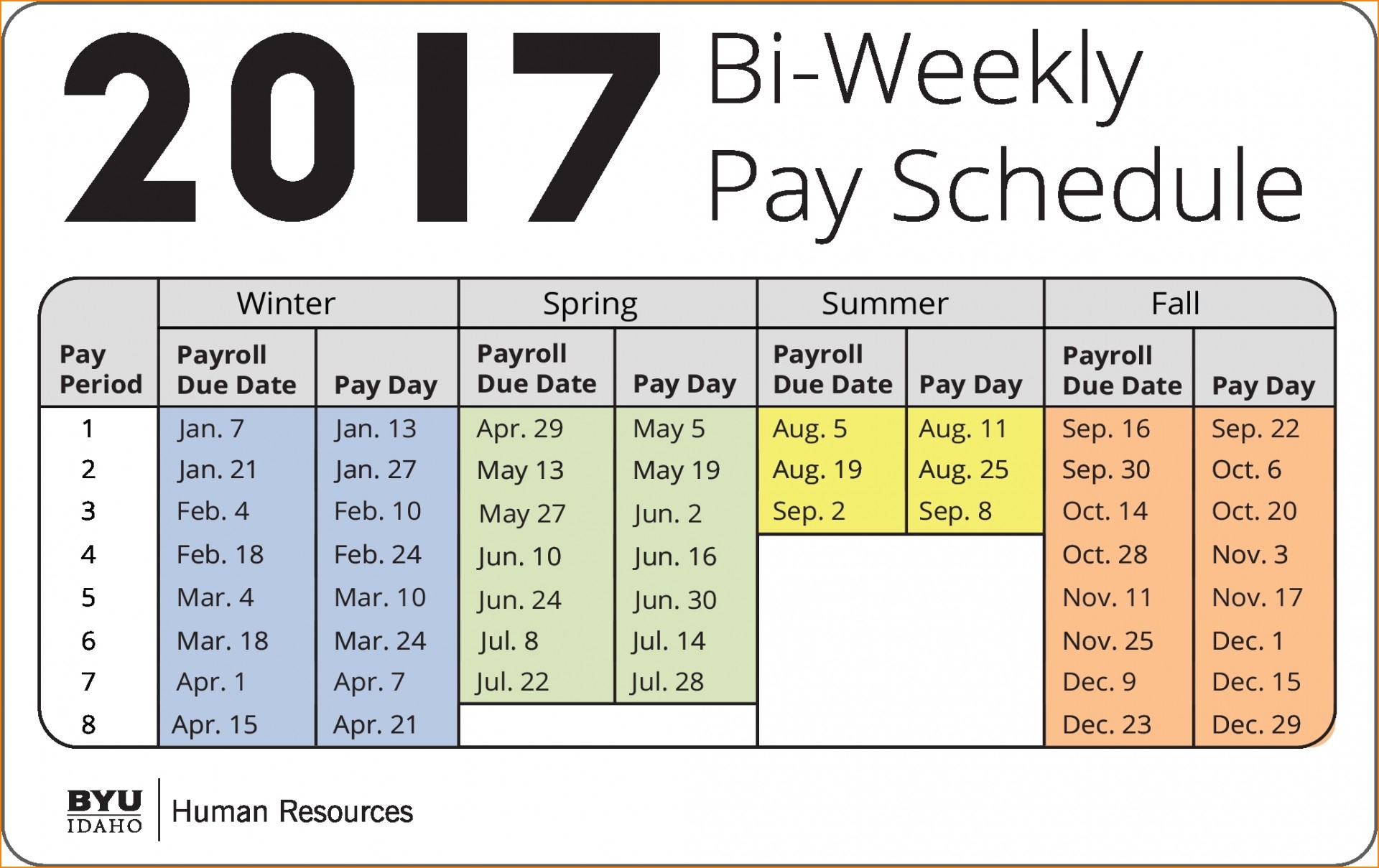 2020 Biweekly Pay Calendar Word Template Calendar Template Printable