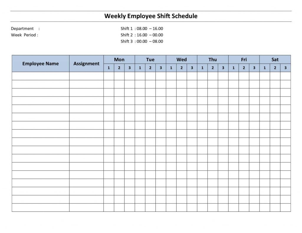 monthly work rota template