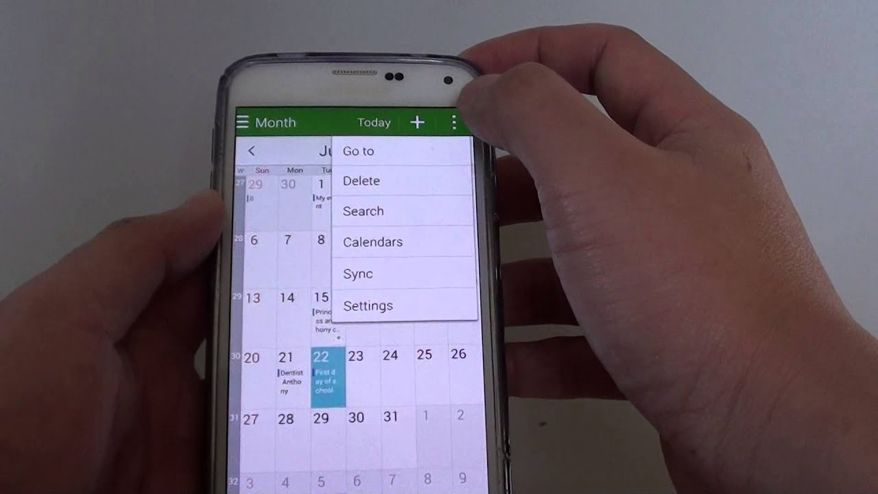 Samsung Galaxy S5: How To Delete Multiple Calendar Events-How To Remove Holidays On Samsung Calemder