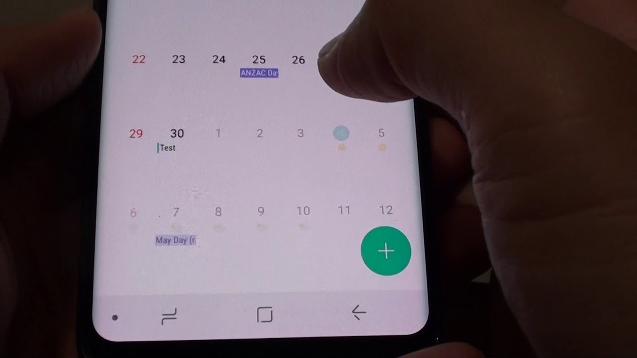 Samsung Galaxy S8: How To Show / Hide Public Holidays In Calendar-How To Remove Holidays On Samsung Calemder