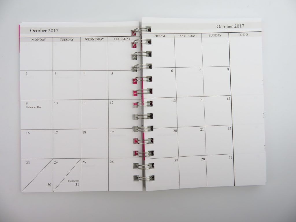 Sarah Pinto Planner Review (Horizontal Weekly Planner-Spiral Bound Monthly Calendar