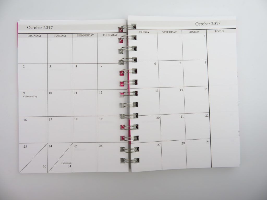 Spiral Bound Monthly Calendar Calendar Template Printable